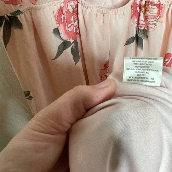 NEW ROW A Pink Floral Backless Maxi Dress Size XXL - Picture 13 of 13
